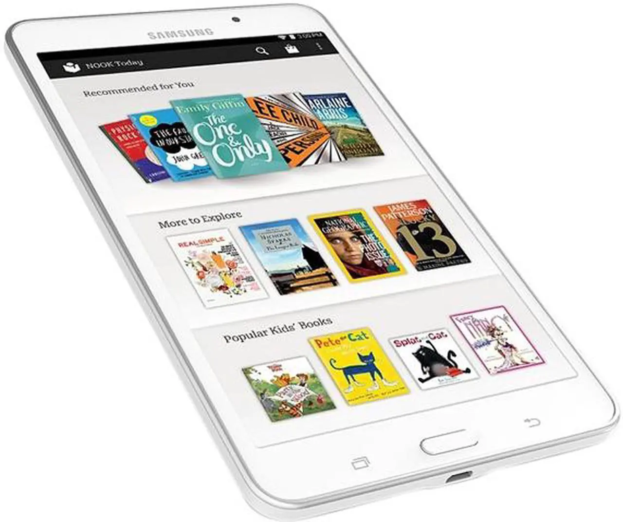Main image of SAMSUNG Galaxy Tab 4 NOOK Edition SM-T230NU Quad Core Processor 1.5GB Memory 8GB 7.0" Touchscreen Tablet Android 4.4 (KitKat)