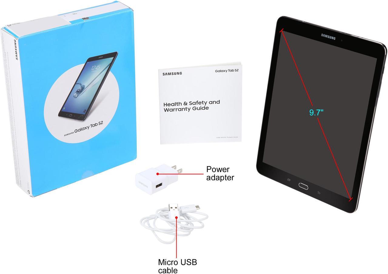 Alt view image 7 of 7 - Samsung Galaxy Tab S2 SM-T818 Tablet - 9.7" - 3 GB Octa-core (8 Core) 1.90 GHz - Android 7.0 Lollipop - 2048 x 1536 - AT&T - 4G
