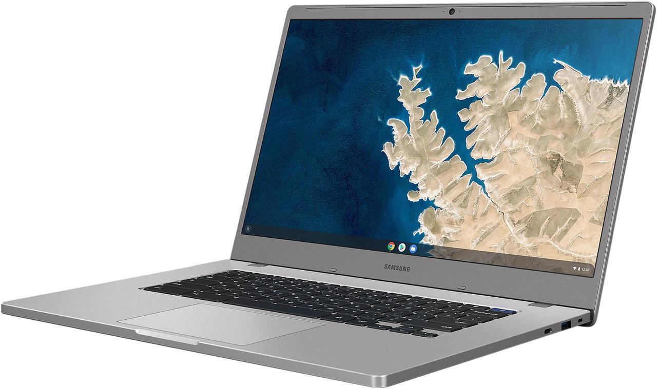 Main image of SAMSUNG Chromebook 4 + Chromebook Intel Celeron N4000 4 GB LPDDR4 Memory 32 GB eMMC SSD 15.6" Non-Touch Screen Chrome OS XE350XBA-K01US