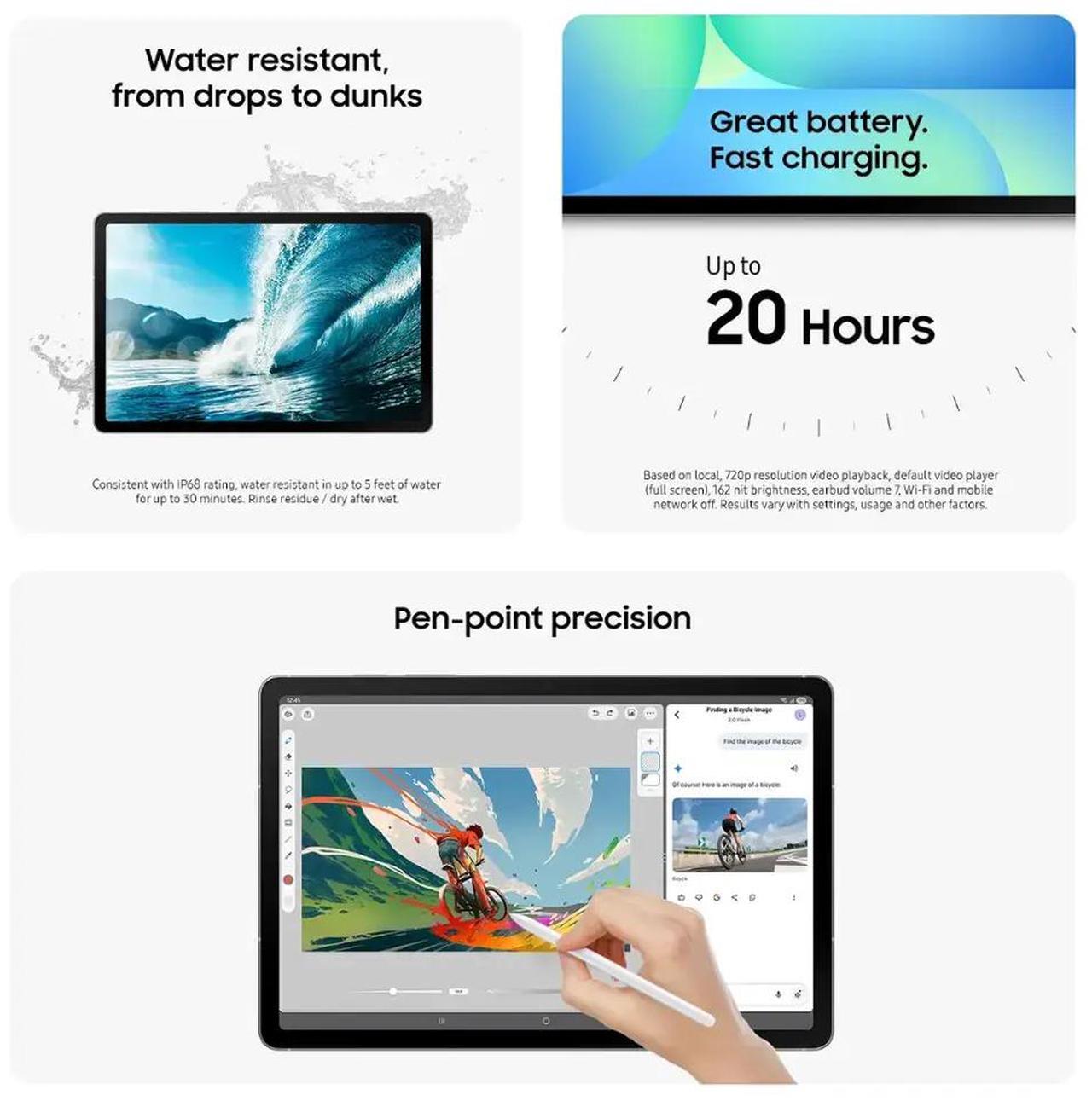 Alt view image 5 of 9 - Samsung - Galaxy Tab S10 FE+ - 13.1" 256GB - Wi-Fi - with S-Pen - Silver (SM-X620NZSEXAR)