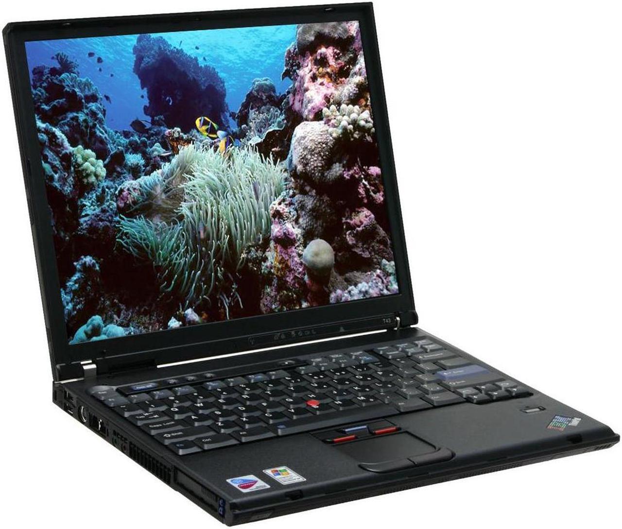 Main image of ThinkPad Laptop T Series Intel Pentium M 740 512MB Memory 60GB HDD Intel GMA 900 14.1" Windows XP Professional T43 (1875DLU)