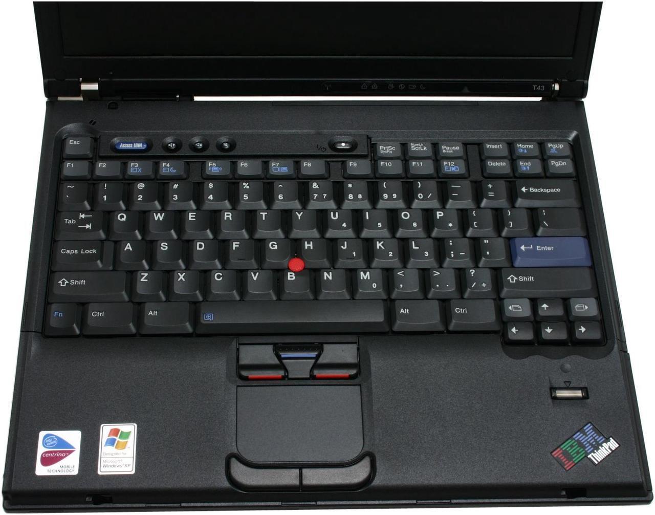 Alt view image 4 of 13 - ThinkPad Laptop T Series Intel Pentium M 740 512MB Memory 60GB HDD Intel GMA 900 14.1" Windows XP Professional T43 (1875DLU)