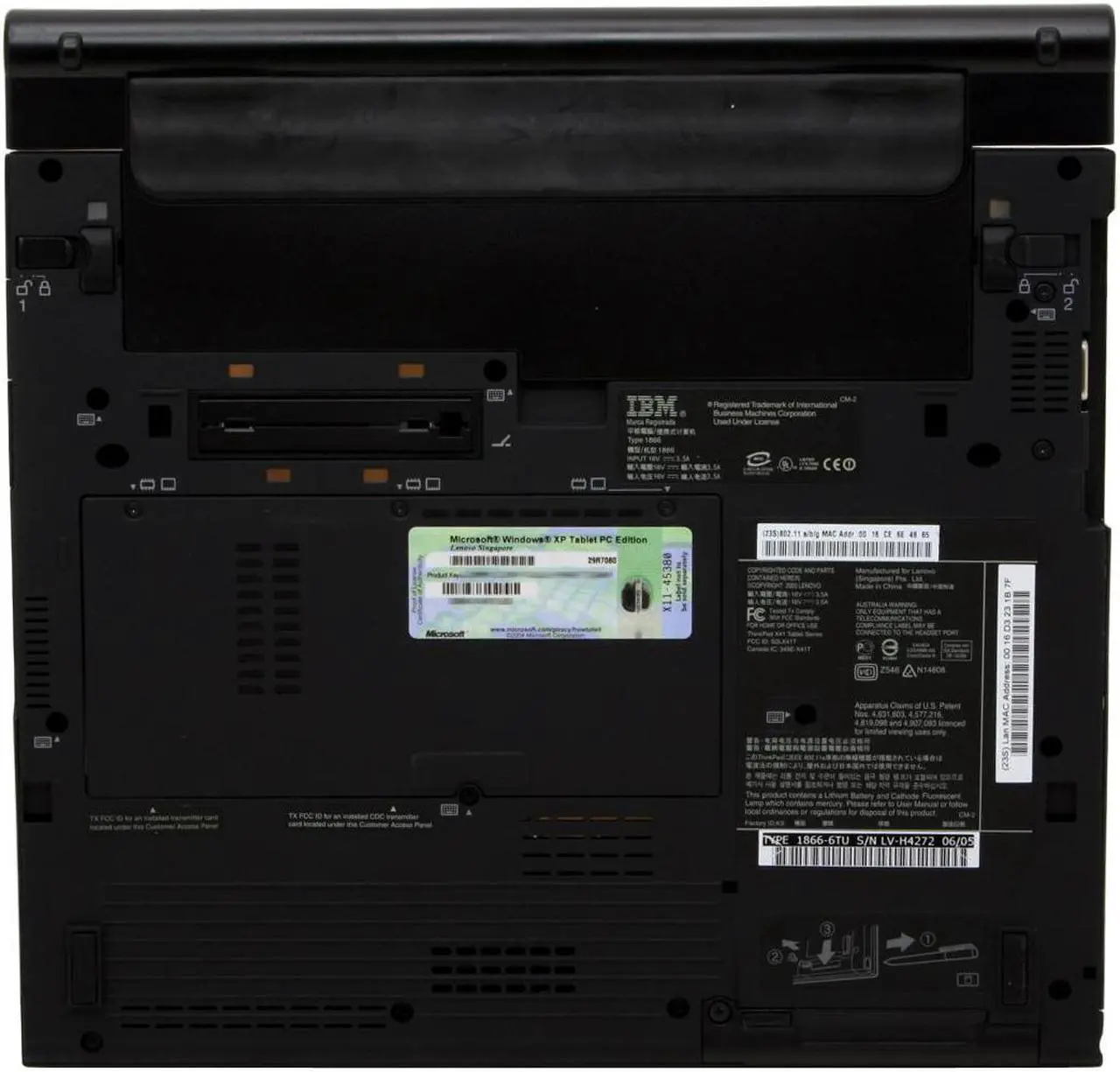 Alt view image 11 of 14 - ThinkPad X Series X41(18666TU) 512MB Memory 12.1" 1024 x 768 Tablet PC Windows XP Tablet PC Edition
