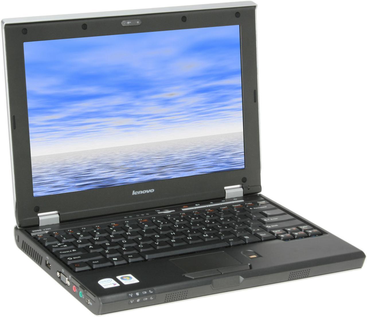 Main image of Lenovo Laptop 3000 V Series Intel Core 2 Duo T5200 1GB Memory 120GB HDD Intel GMA 950 12.1" Windows Vista Home Premium V100(07632LU)
