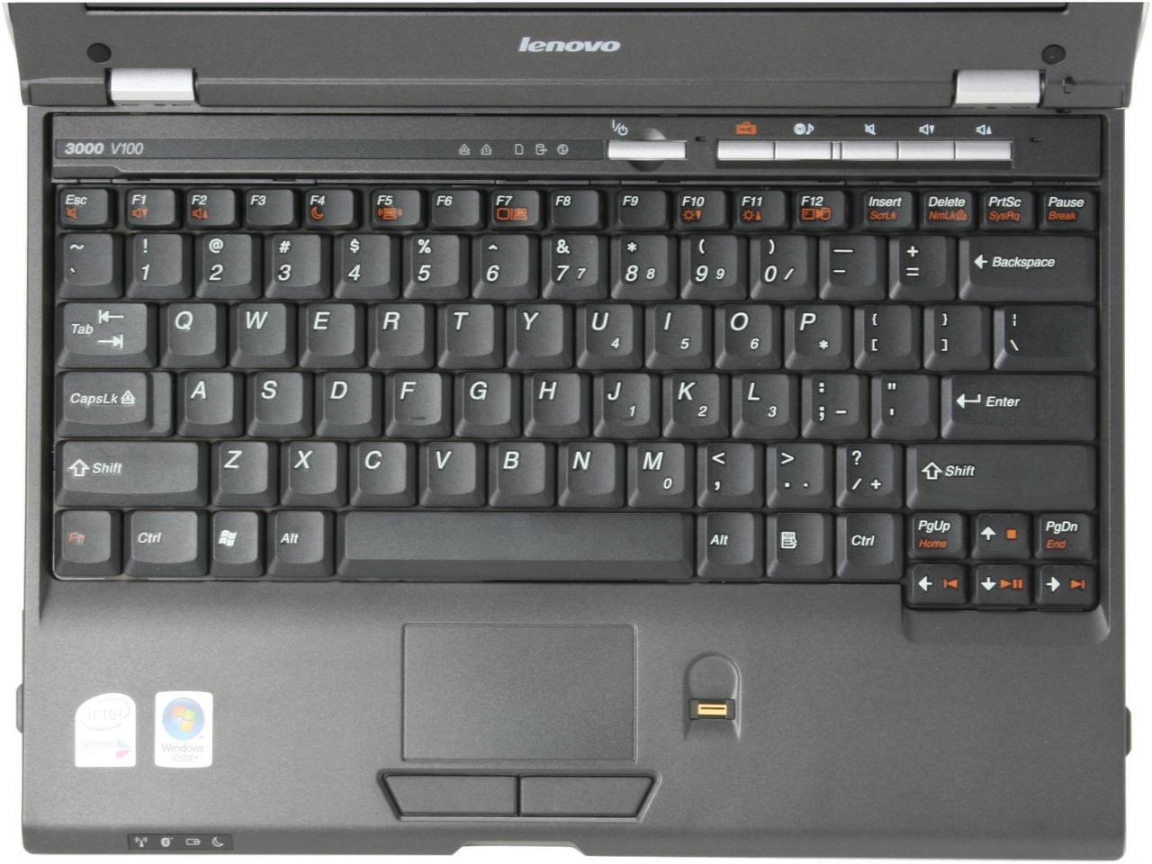 Alt view image 4 of 12 - Lenovo Laptop 3000 V Series Intel Core 2 Duo T5200 1GB Memory 120GB HDD Intel GMA 950 12.1" Windows Vista Home Premium V100(07632LU)