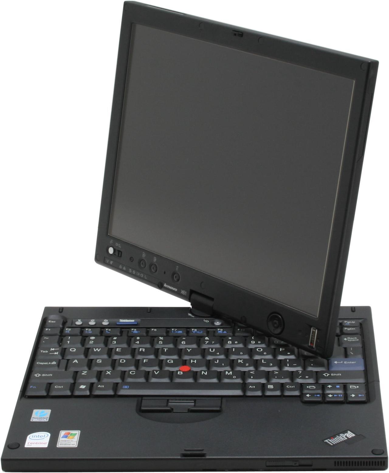 Alt view image 2 of 18 - ThinkPad X Series X61t (776796U) 2GB Memory 12.1" 1400 x 1050 Tablet PC Windows Vista Business