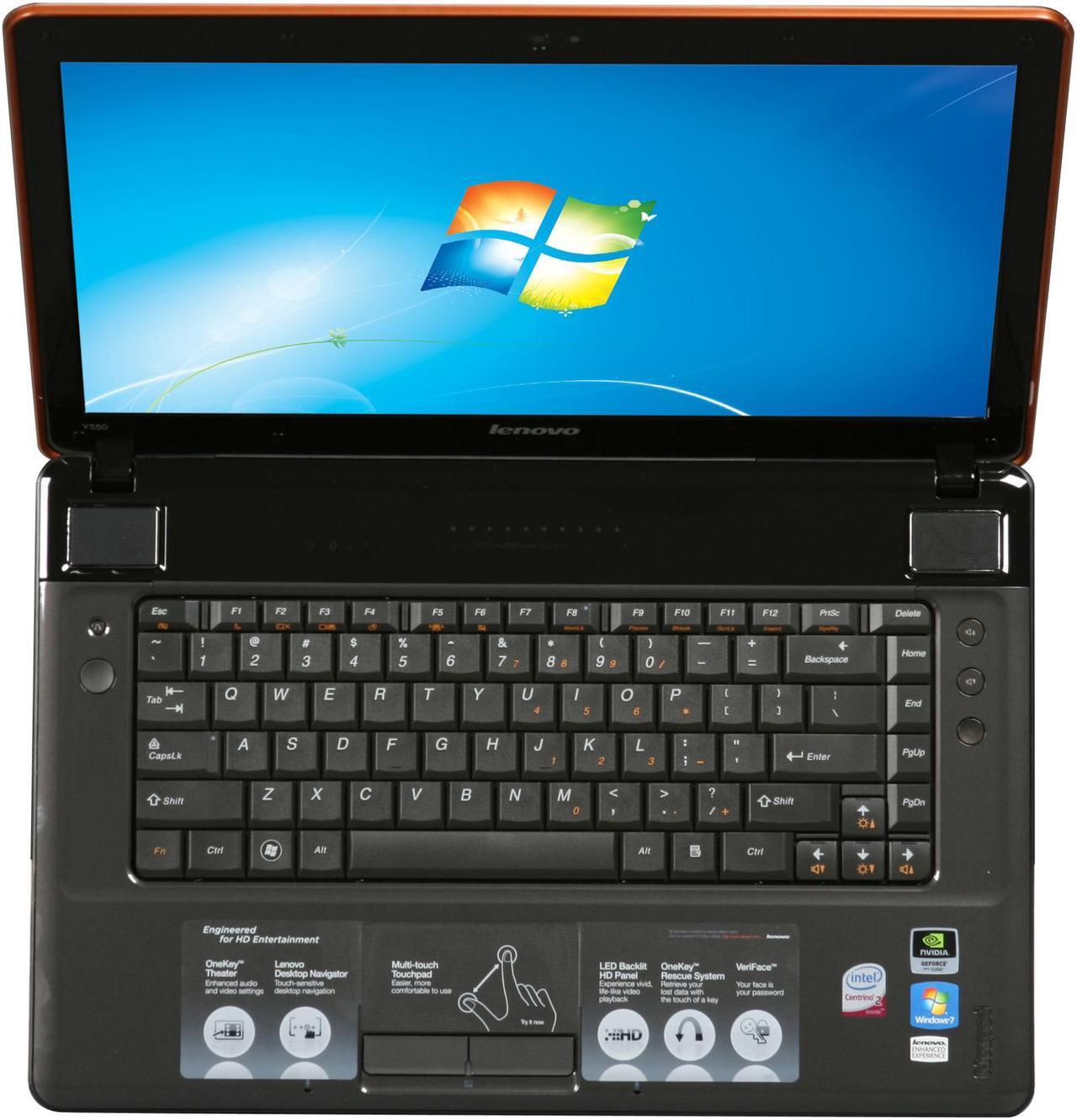 Alt view image 6 of 8 - Lenovo Laptop IdeaPad Intel Core 2 Duo P7450 4GB Memory 320GB HDD NVIDIA GeForce GT 240M 15.6" Windows 7 Home Premium 64-bit Y550 (41865GU)