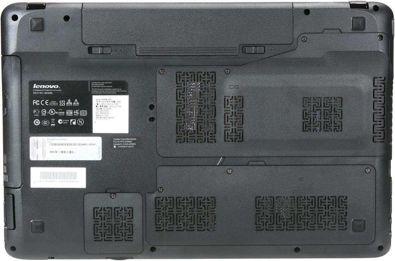Alt view image 7 of 8 - Lenovo Laptop IdeaPad Intel Core i7-740QM 4GB Memory 500GB HDD ATI Mobility Radeon HD 5730 15.6" Windows 7 Home Premium 64-bit Y560(0646-54U)
