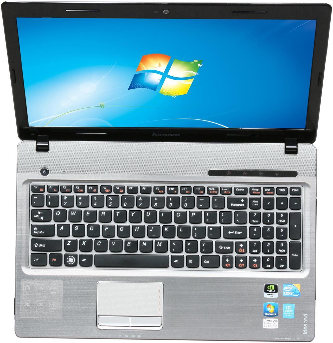 Alt view image 6 of 8 - Lenovo Laptop IdeaPad Intel Core i5-480M 4GB Memory 500GB HDD NVIDIA GeForce 310M 15.6" Windows 7 Home Premium 64-bit Z560 (0914-4GU)