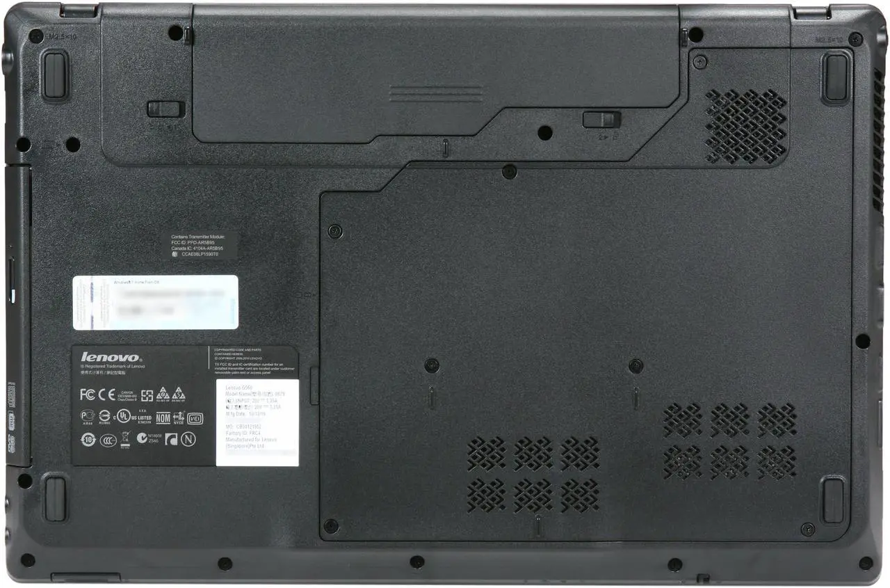 Alt view image 5 of 5 - Lenovo Laptop Intel Core i3-380M 4GB Memory 500GB HDD Intel HD Graphics 15.6" Windows 7 Home Premium 64-bit G560 (0679-AKU)
