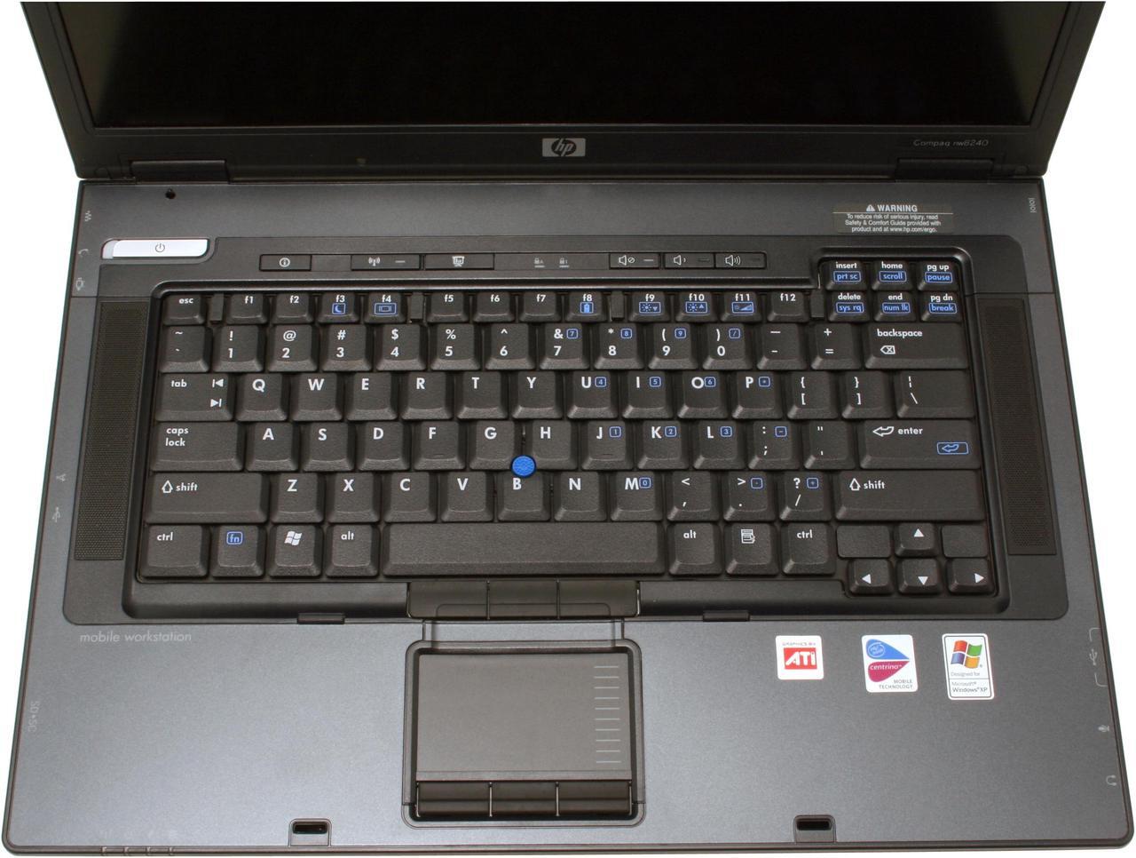 Alt view image 4 of 13 - HP Laptop Intel Pentium M 760 1GB Memory 80GB HDD ATI Mobility FireGL V5000 15.4" Windows XP Professional NW8240
