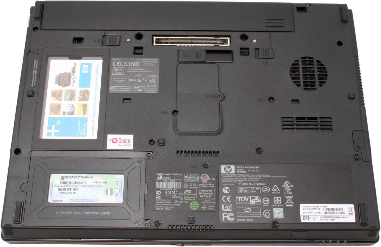 Alt view image 10 of 13 - HP Laptop Intel Pentium M 760 1GB Memory 80GB HDD ATI Mobility FireGL V5000 15.4" Windows XP Professional NW8240