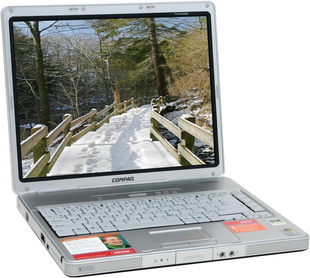Main image of COMPAQ Presario M2105US NoteBook AMD Mobile Sempron 2800+ 15.0" XGA 256MB Memory DDR333 40GB HDD 4200rpm DVD/CD-RW Combo ATI Radeon Xpress 200M IGP