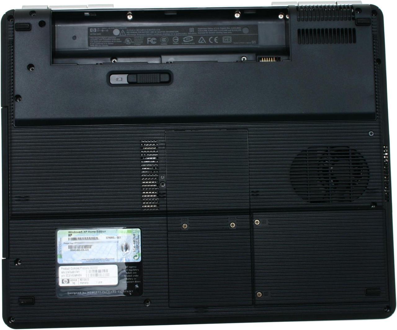 Alt view image 10 of 12 - COMPAQ Presario M2105US NoteBook AMD Mobile Sempron 2800+ 15.0" XGA 256MB Memory DDR333 40GB HDD 4200rpm DVD/CD-RW Combo ATI Radeon Xpress 200M IGP