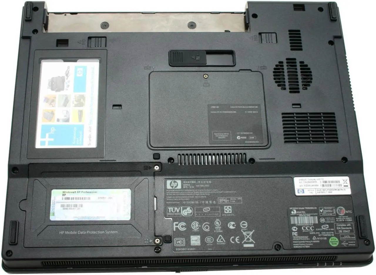 Alt view image 10 of 13 - HP Laptop Compaq Intel Pentium M 740 512MB Memory 40GB HDD Intel GMA 900 15.0" Windows XP Professional nx6110