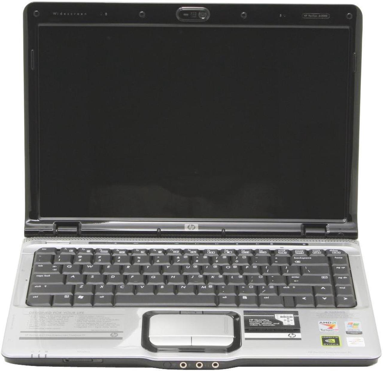 Alt view image 3 of 15 - HP Laptop Pavilion AMD Turion 64 X2 TL-52 1GB Memory 120GB HDD NVIDIA GeForce Go 6150 14.1" Windows XP Media Center dv2120us(RG404UA)