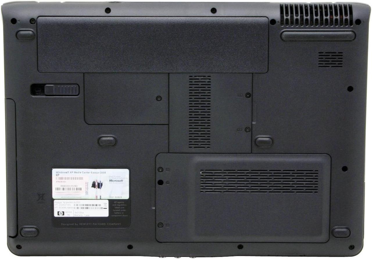 Alt view image 9 of 15 - HP Laptop Pavilion AMD Turion 64 X2 TL-52 1GB Memory 120GB HDD NVIDIA GeForce Go 6150 14.1" Windows XP Media Center dv2120us(RG404UA)