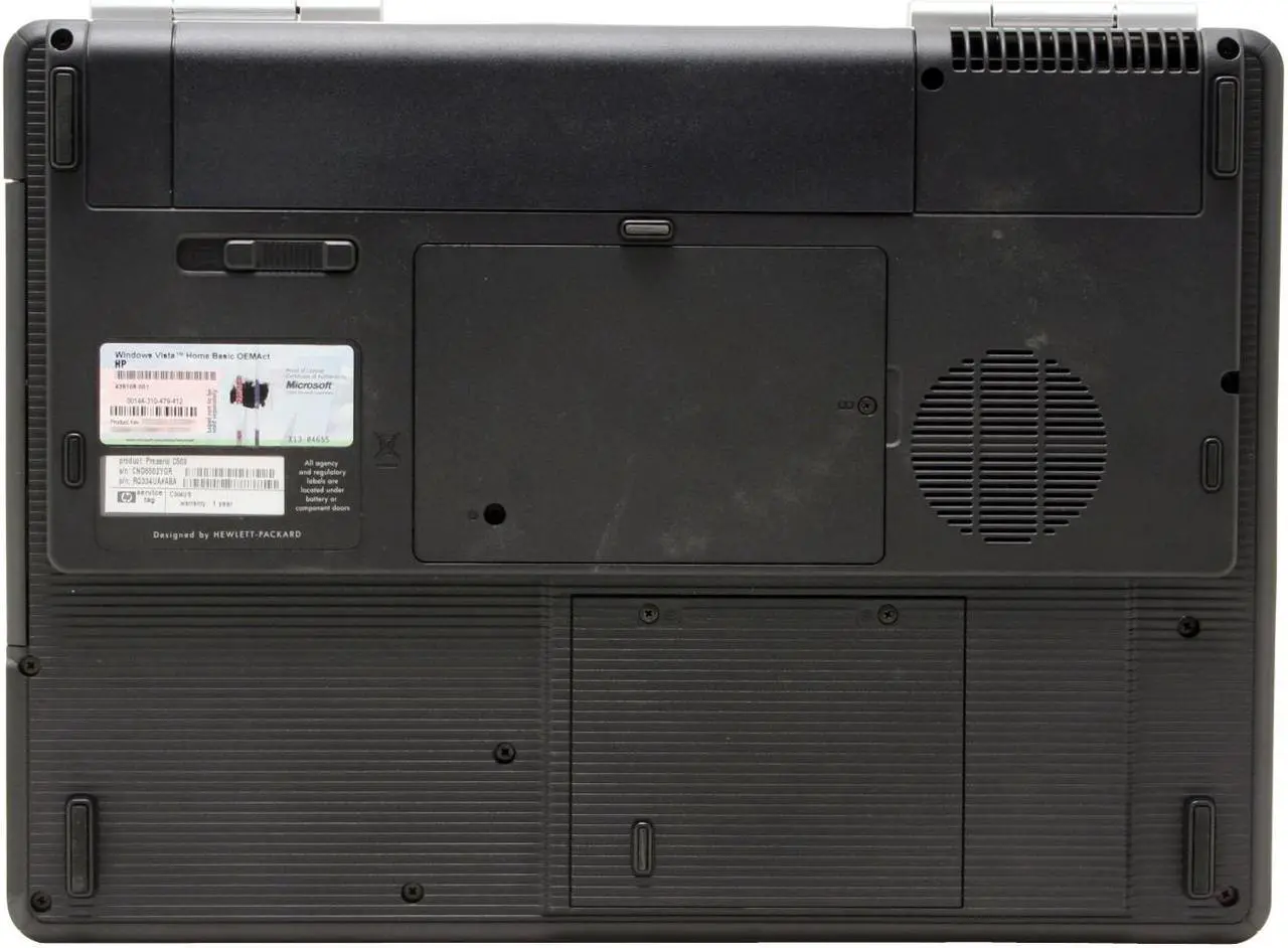 Alt view image 10 of 14 - COMPAQ Laptop Presario Intel Celeron M 440 512MB Memory 100GB HDD Intel GMA 950 15.4" Windows Vista Home Basic C504US(RQ334UA)