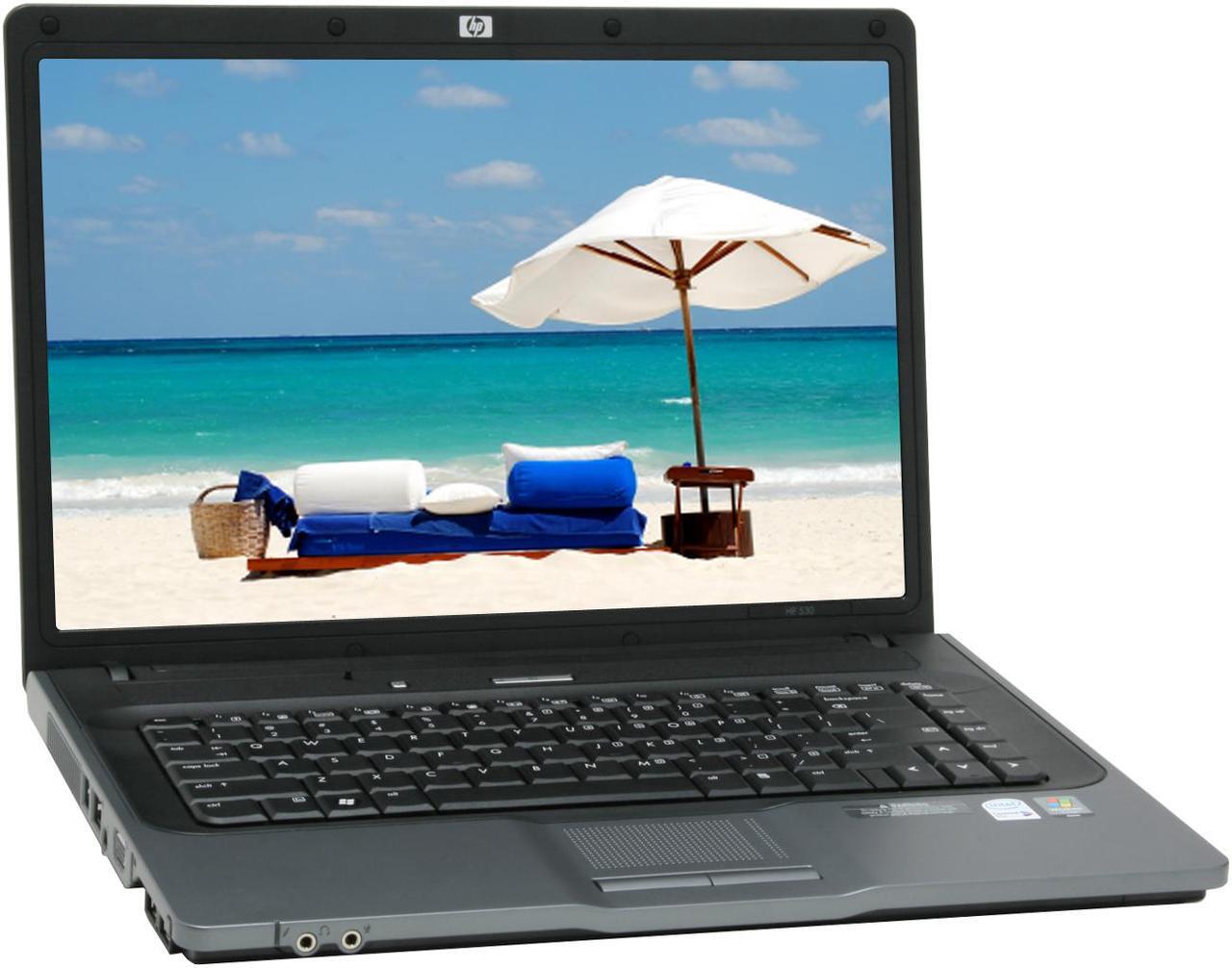 Main image of HP Laptop Intel Core Duo T2300E 1GB Memory 80GB HDD Intel GMA 950 15.4" Windows Vista Business 530 (GU337AT#ABA)
