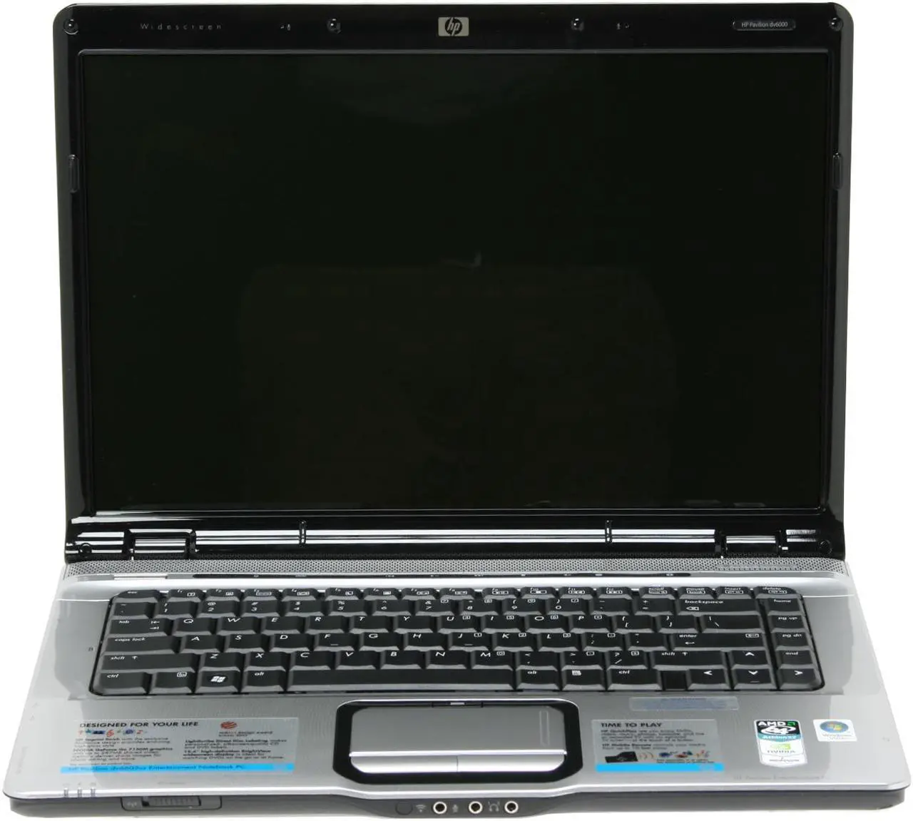 Alt view image 3 of 14 - HP Laptop Pavilion AMD Athlon 64 X2 TK-55 1GB Memory 160GB HDD NVIDIA GeForce 7150M 15.4" Windows Vista Home Premium DV6605US(GS662UA)