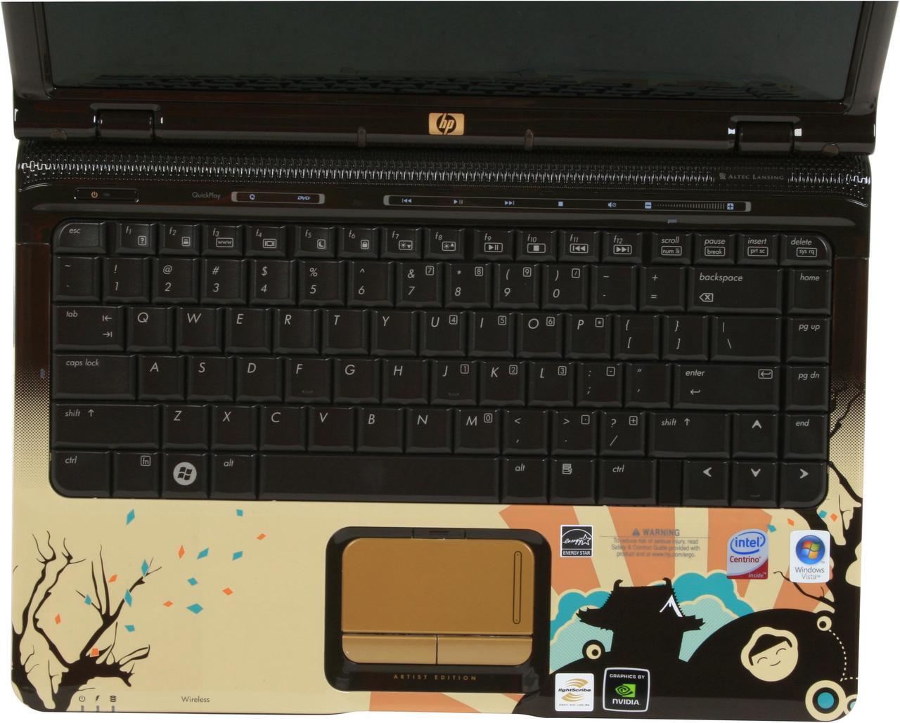 Alt view image 14 of 18 - HP Laptop Pavilion Intel Core 2 Duo T5750 3GB Memory 250GB HDD NVIDIA GeForce 8400M GS 14.1" Windows Vista Home Premium dv2990nr