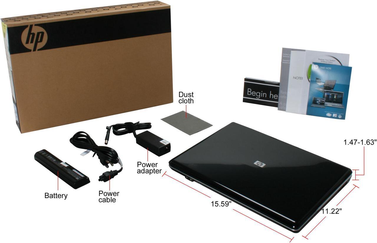 Alt view image 8 of 8 - HP Laptop Intel Core 2 Duo T6500 3GB Memory 320GB HDD Intel GMA 4500MHD 17.0" Windows Vista Home Premium G70-460US