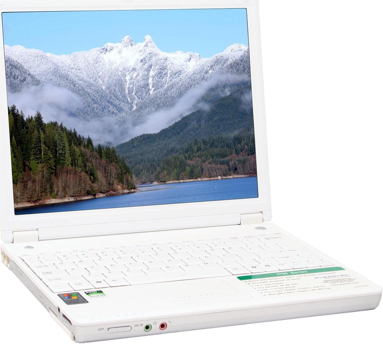 Main image of AVERATEC Laptop 3700 3000+ 512MB Memory 60GB HDD 12.1" Windows XP Home 3715-ED1