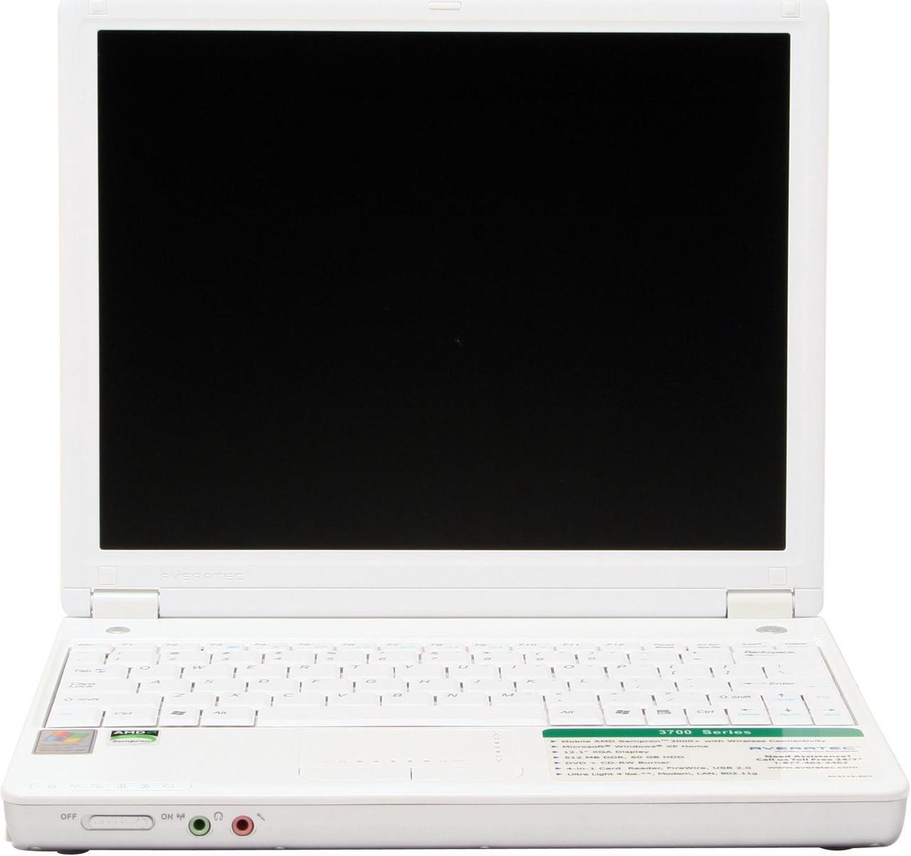 Alt view image 3 of 12 - AVERATEC Laptop 3700 3000+ 512MB Memory 60GB HDD 12.1" Windows XP Home 3715-ED1