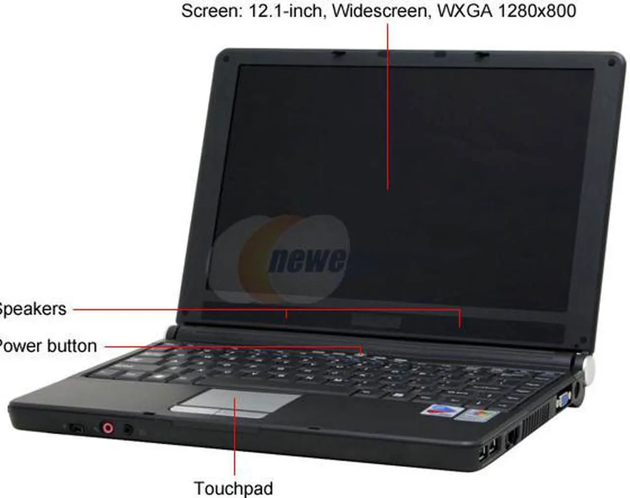 Alt view image 2 of 14 - MSI Laptop Intel Pentium M 740 512MB Memory 60GB HDD Intel GMA 900 12.1" Windows XP Professional S260-100