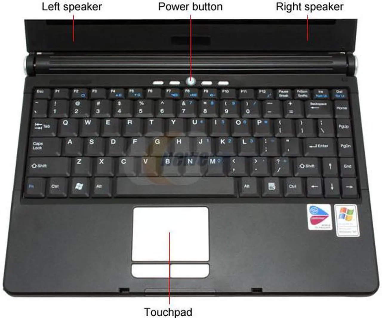 Alt view image 4 of 14 - MSI Laptop Intel Pentium M 740 512MB Memory 60GB HDD Intel GMA 900 12.1" Windows XP Professional S260-100