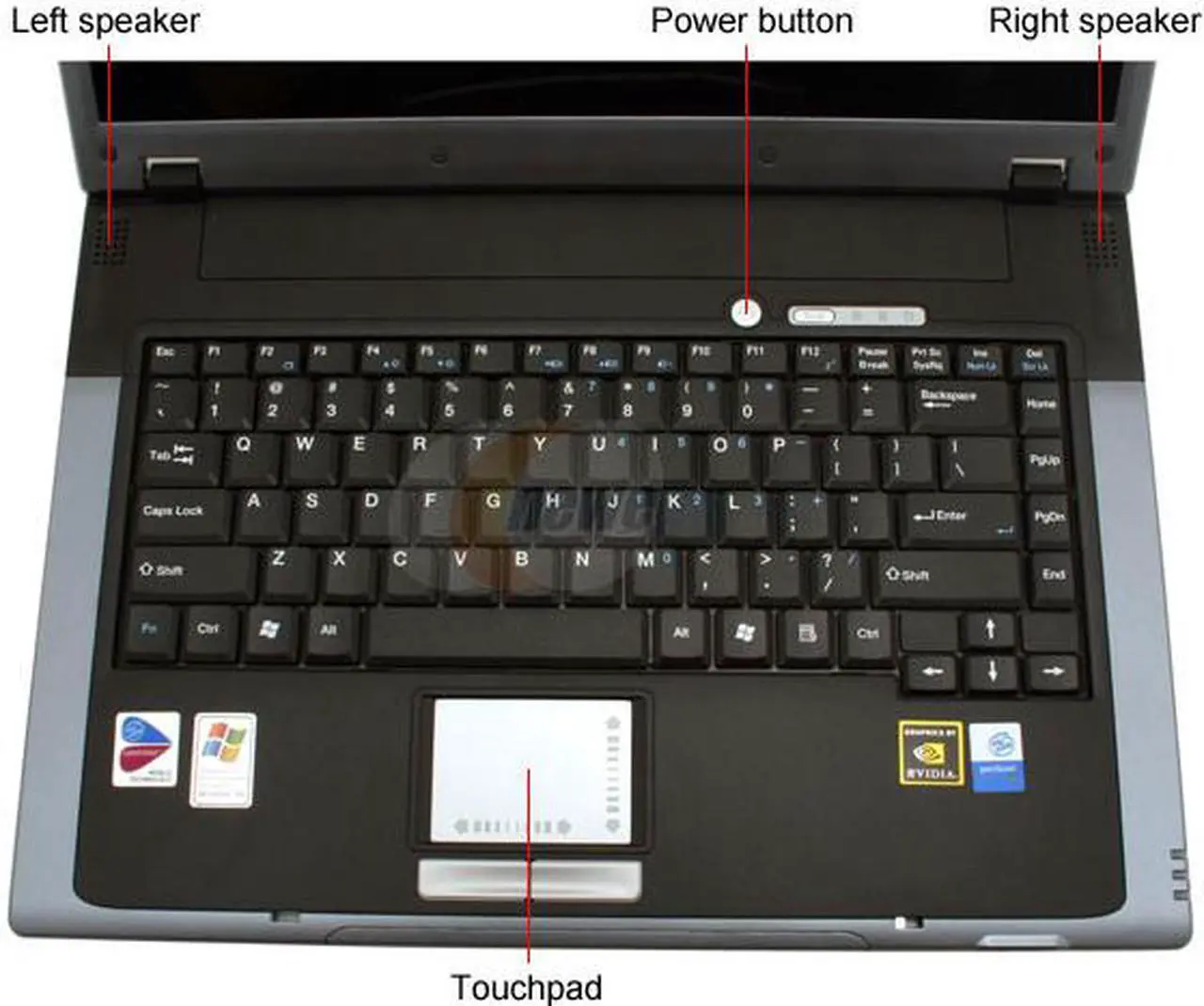 Alt view image 4 of 14 - MSI Laptop Intel Pentium M 730 512MB Memory 60GB HDD NVIDIA GeForce Go 6600 15.4" Windows XP Home M645-200