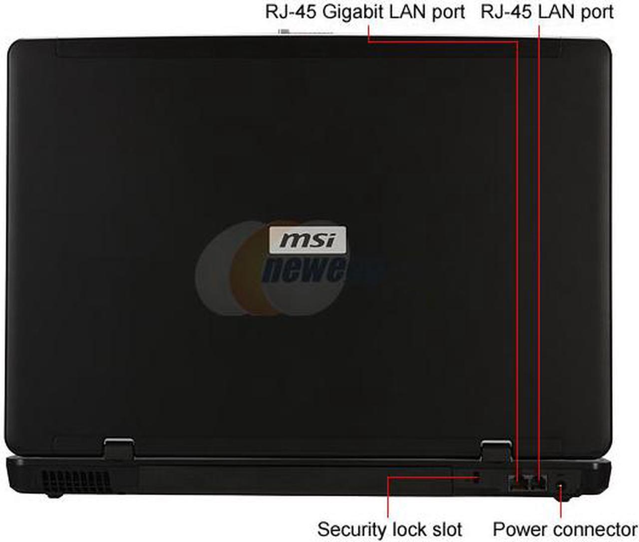Alt view image 3 of 12 - MSI Laptop Intel Core 2 Duo T5800 4GB Memory 160GB HDD 17.0" Windows Vista Home Premium VR705
