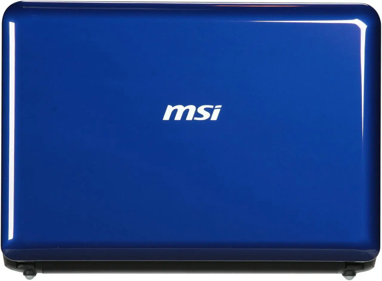 Main image of MSI Wind U100-013US Silver Blue Intel Atom N270(1.60 GHz) 10.0" WSVGA 1GB Memory 160GB HDD Netbook