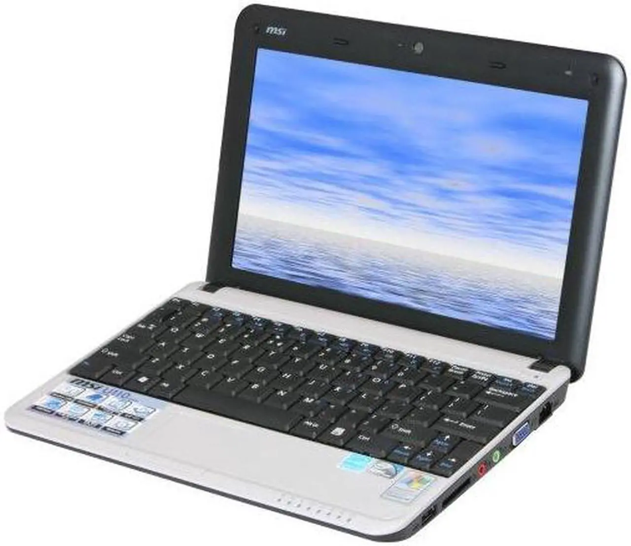 Main image of MSI Wind U110-031US Metallic Gray Intel Atom Z530(1.60 GHz) 10.0" WSVGA 1GB Memory 160GB HDD Netbook
