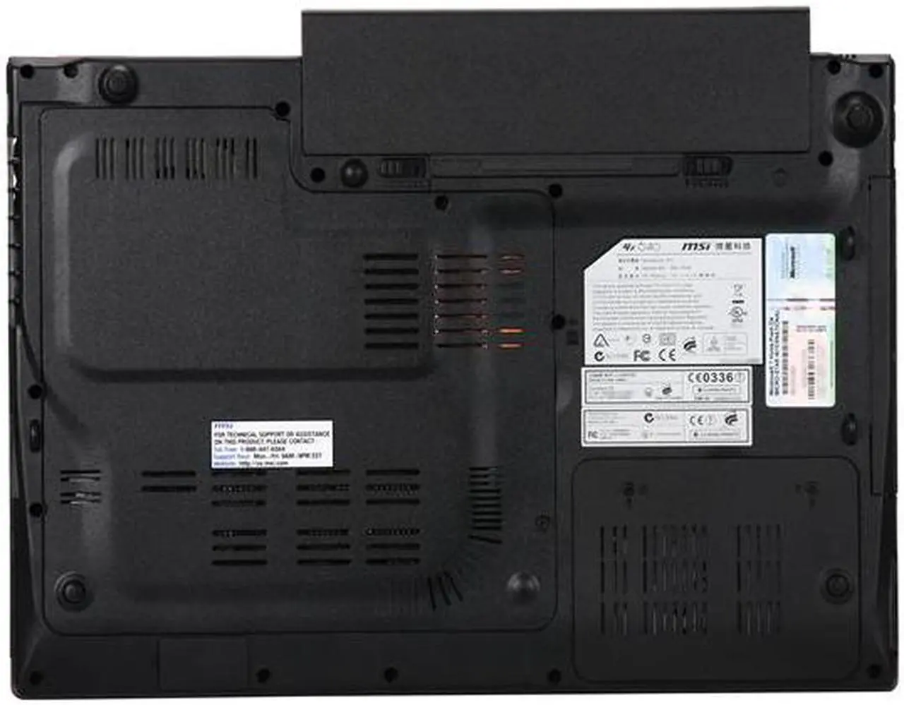 Alt view image 7 of 8 - MSI Laptop Intel Core i5-450M 4GB Memory 500GB HDD ATI Mobility Radeon HD 5850 15.4" Windows 7 Home Premium 64-bit GX640-260US