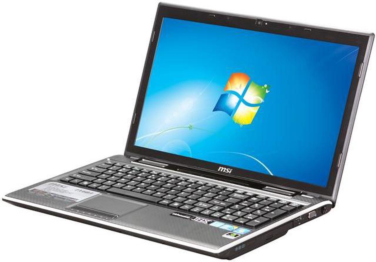 MSI Laptop Intel Core i5-480M 6GB Memory 500GB HDD NVIDIA GeForce GT 425M 15.6" Windows 7 Home Premium 64-bit FX603-064US