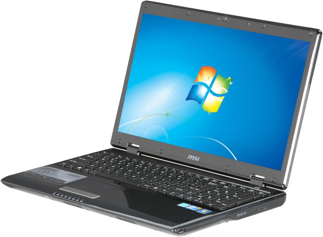 MSI Laptop Intel Core i5-430M 4GB Memory 500GB HDD Intel HD Graphics 15.6" Windows 7 Home Premium A6200-039US