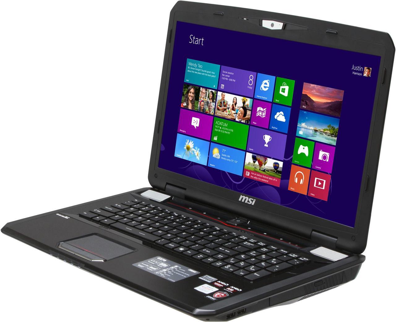Main image of MSI GX Series - 17.3" AMD Radeon HD 8970M - AMD A10-5750M - 8GB Memory - - Windows 8 - Gaming Laptop - (GX70 3BE-007US )