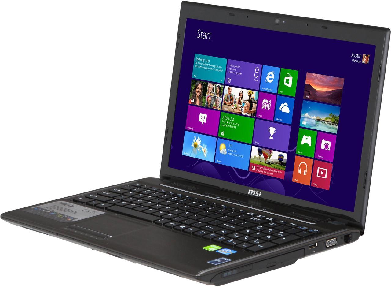Main image of MSI Laptop C Series Intel Core i5-3230M 6GB Memory 750GB HDD NVIDIA GeForce GT 730M 15.6" Windows 8 CX61 0OL-696US