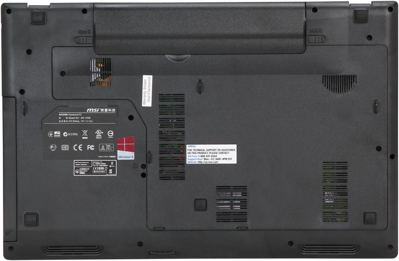 Alt view image 7 of 8 - MSI Laptop C Series Intel Core i5-3230M 6GB Memory 750GB HDD NVIDIA GeForce GT 730M 15.6" Windows 8 CX61 0OL-696US