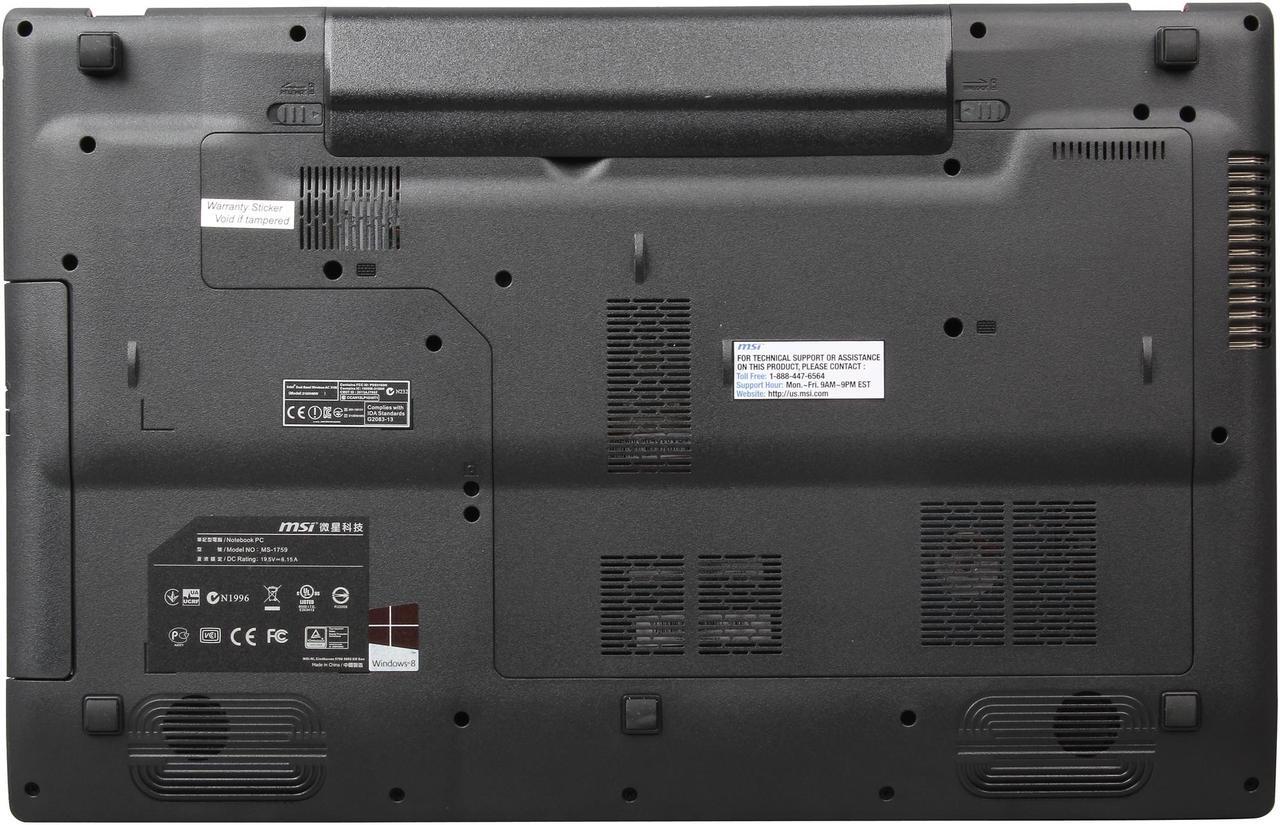 Alt view image 7 of 8 - MSI GE Series - 17.3" NVIDIA GeForce GTX 860M - Intel Core i7-4700HQ - 12GB Memory - - Windows 8.1 64-Bit - Gaming Laptop - (GE70 Apache Pro-012 )