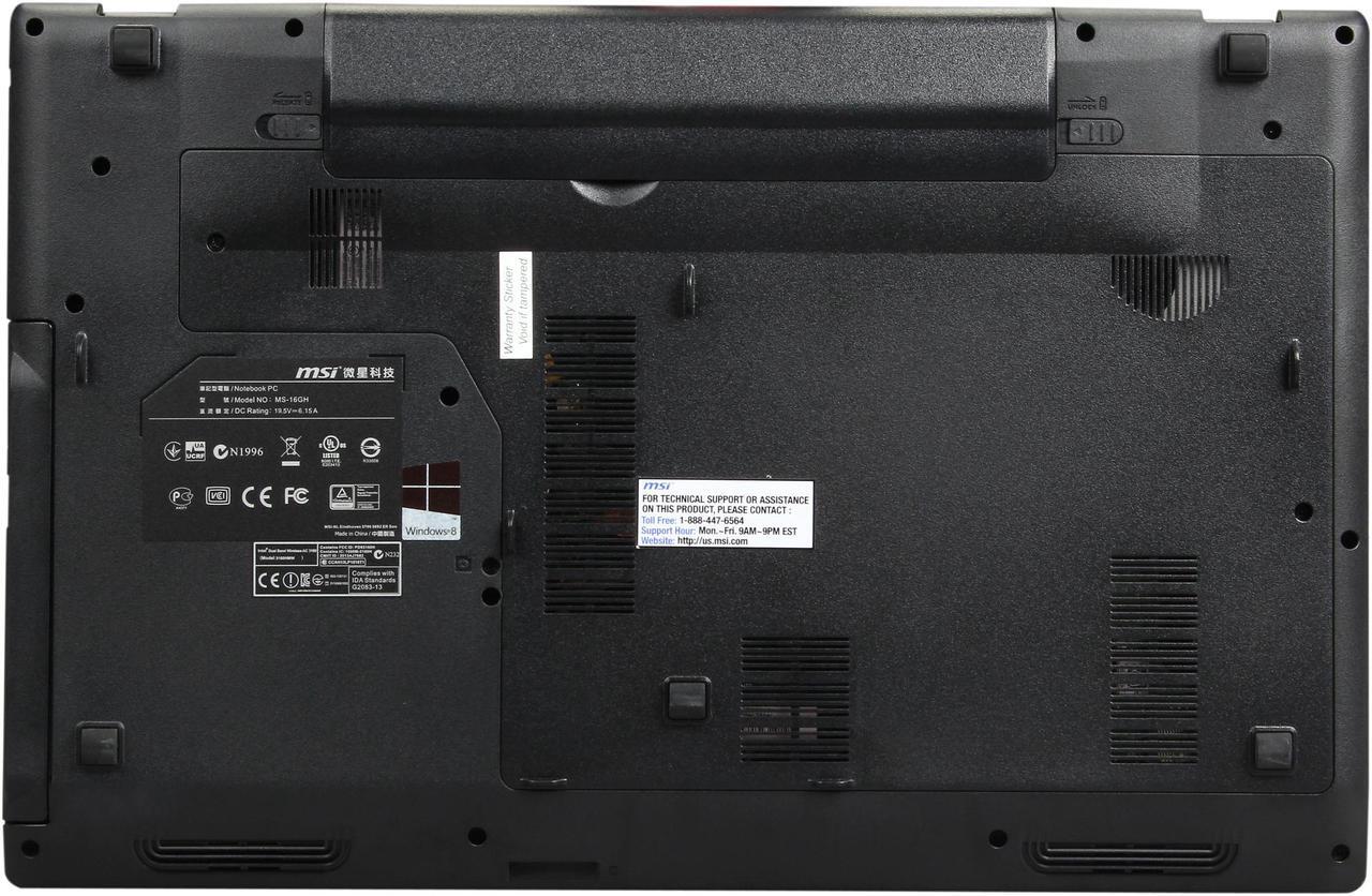 Alt view image 7 of 8 - MSI GP Series - 15.6" NVIDIA GeForce 840M - Intel Core i5-4200M - 8GB Memory - - Windows 8.1 Multi-language - Gaming Laptop - (GP60 Leopard-010 )