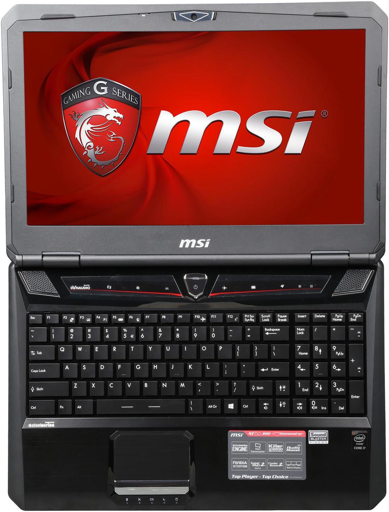 Alt view image 6 of 8 - MSI GT Series - 15.6" NVIDIA GeForce GTX 970M - Intel Core i7-4710MQ - 8GB Memory - - Windows 8.1 64-Bit - Gaming Laptop - (GT60 Dominator-1065 )