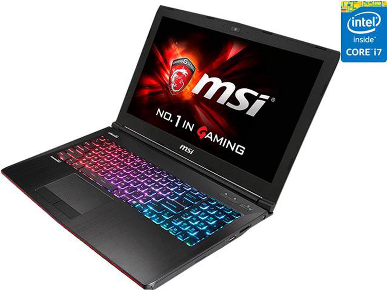 MSI GE Series - 15.6" - Intel Core i7-4720HQ - NVIDIA GeForce GTX 965M - 8 GB DDR3L - 1TB HDD - Windows 8.1 64-Bit - Gaming Laptop (GE62 Apache-002 )