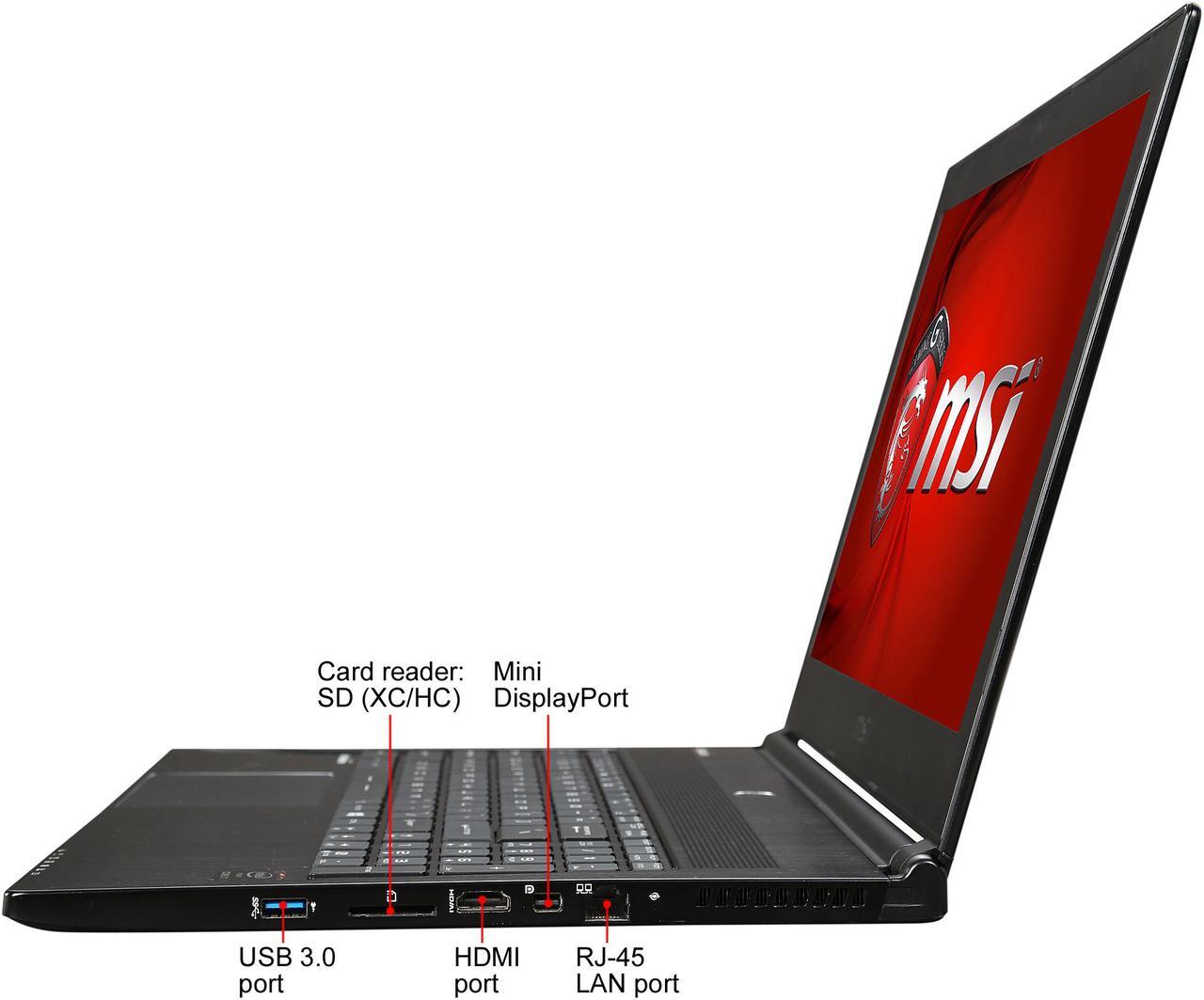 Alt view image 3 of 8 - MSI GS Series - 15.6" NVIDIA GeForce GTX 970M - Intel Core i7-4710HQ - 16GB Memory - 128 GB SSD - Windows 8.1 - Gaming Laptop - (GS60 GHOST PRO-064 )