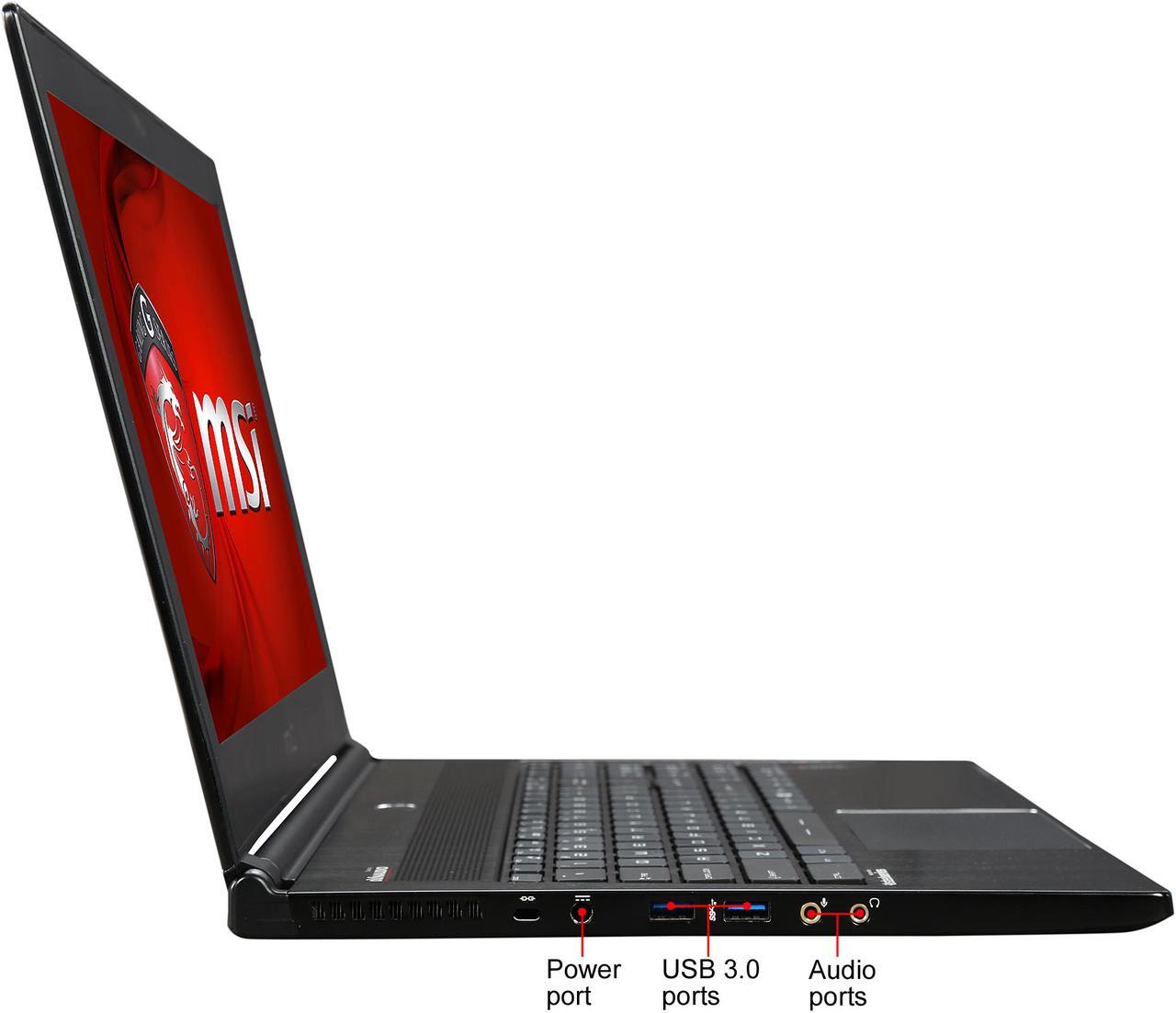 Alt view image 5 of 8 - MSI GS Series - 15.6" NVIDIA GeForce GTX 970M - Intel Core i7-4710HQ - 16GB Memory - 128 GB SSD - Windows 8.1 - Gaming Laptop - (GS60 GHOST PRO-064 )