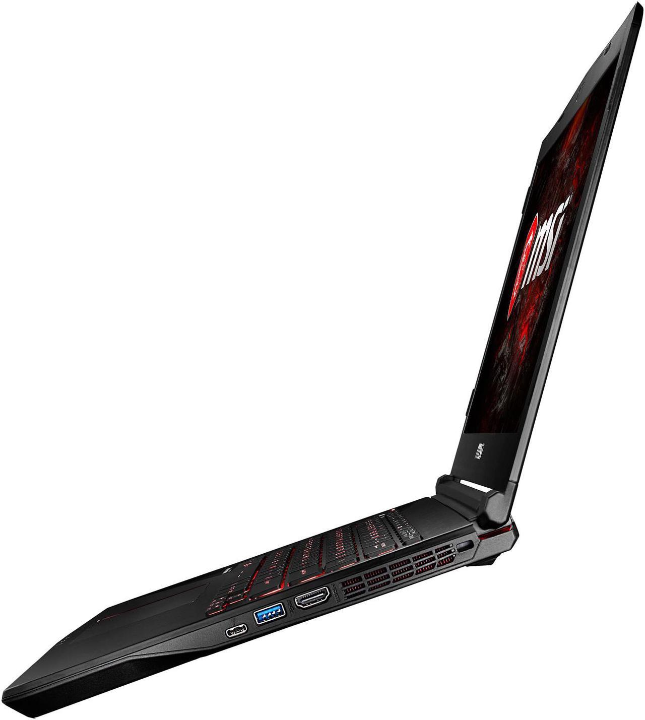Alt view image 7 of 13 - MSI GS Series - 14.0" GeForce GTX 1060 - Intel Core i7-7700HQ - 16GB Memory - 128 GB SSD - Windows 10 Home 64-Bit - Gaming Laptop - IPS (GS43VR PHANTOM PRO-069 )