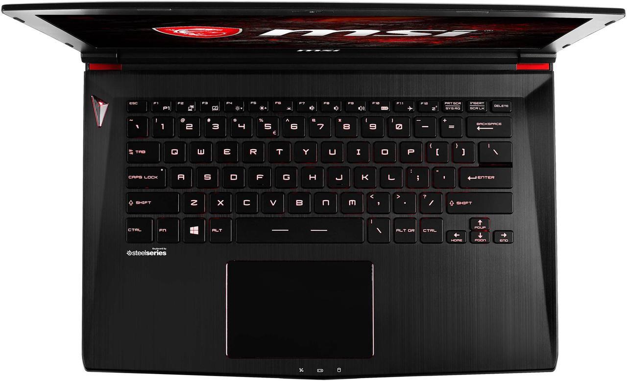 Alt view image 8 of 13 - MSI GS Series - 14.0" GeForce GTX 1060 - Intel Core i7-7700HQ - 16GB Memory - 128 GB SSD - Windows 10 Home 64-Bit - Gaming Laptop - IPS (GS43VR PHANTOM PRO-069 )