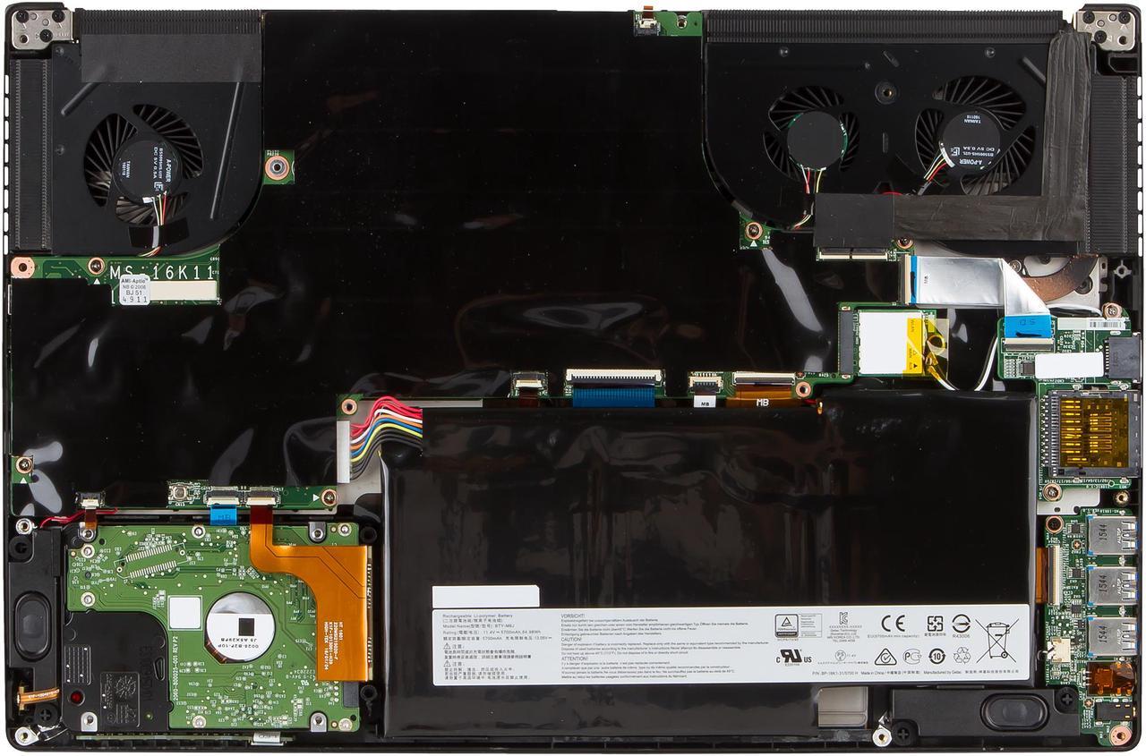 Alt view image 15 of 17 - MSI GS Series GS63VR Stealth Pro-422 15.6" Intel Core i7 6th Gen 6700HQ (2.60 GHz) NVIDIA GeForce GTX 1060 VR Ready 16 GB Memory 1 TB HDD Windows 10 Home 64-Bit Gaming Laptop
