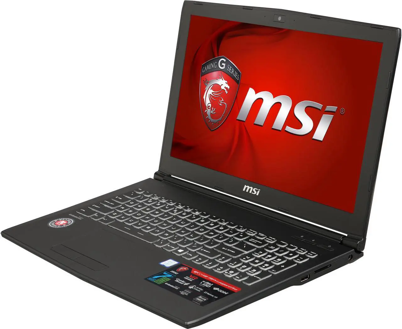 Main image of MSI GP Series - 15.6" GeForce GTX 1060 - Intel Core i7-7700HQ - 16GB Memory - 256 GB SSD - Windows 10 Home 64-Bit - Gaming Laptop - (GP62MVRX Leopard Pro-661 )